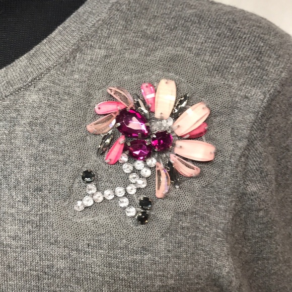 Ann Taylor Beaded Flower Cardigan Sweater - Picture 5 of 7